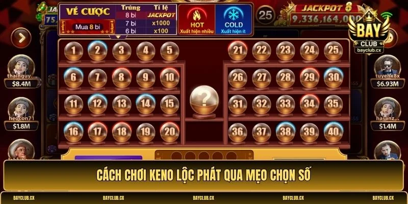 cách chơi Keno Lộc Phát