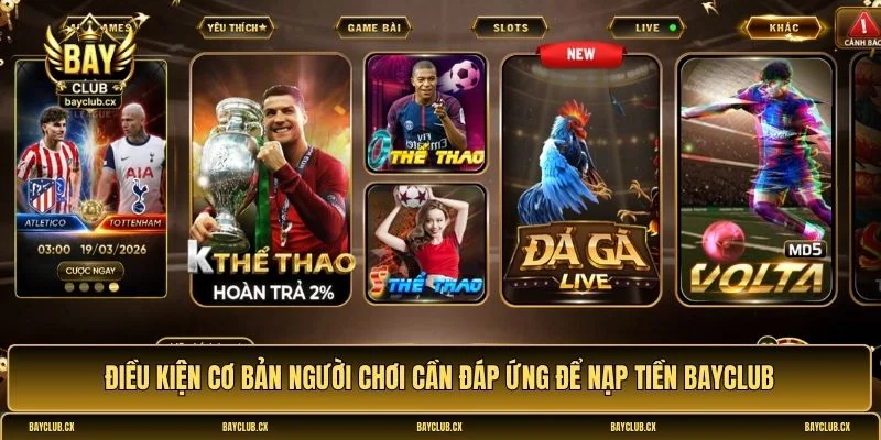 Nạp tiền Bayclub